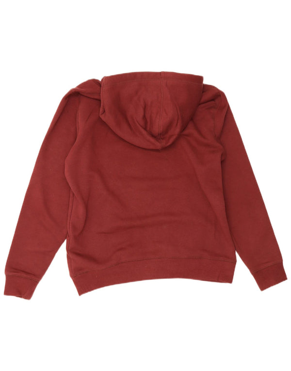 Jack Wills Jersey con capucha gráfica para hombre de algodón burdeos medio