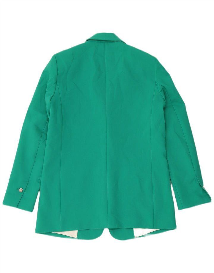 Zara Mujer Chaqueta Blazer De 1 Botón UK 10 Small Verde