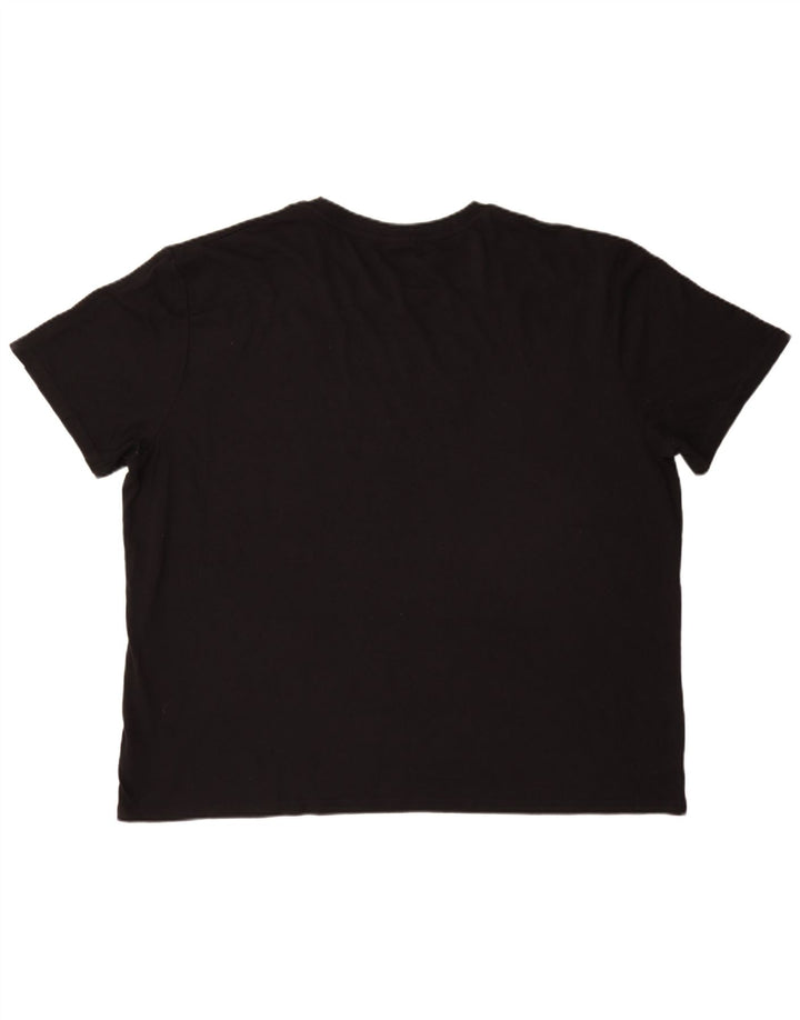 Fila Camiseta gráfica para hombre Top 4XL Poliéster negro