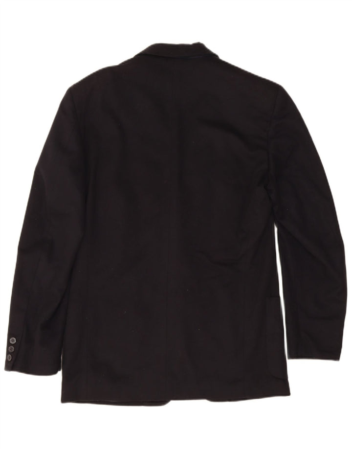 Trussardi Jeans Chaqueta tipo blazer de 2 botones para hombre IT 46 Small Black