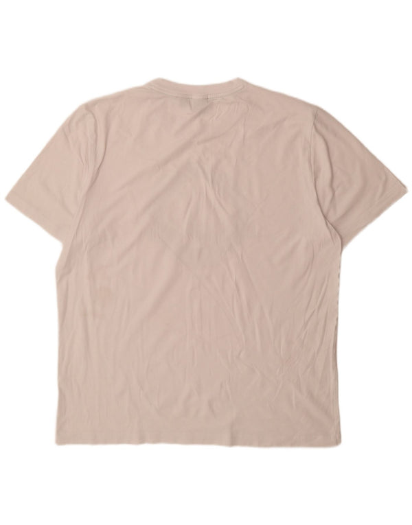 Hugo Boss Camiseta gráfica para hombre Top 2XL Blanco