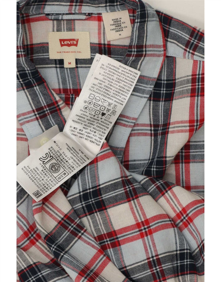 Camisa Levi's Hombre Mediana De Lino A Cuadros Multicolor