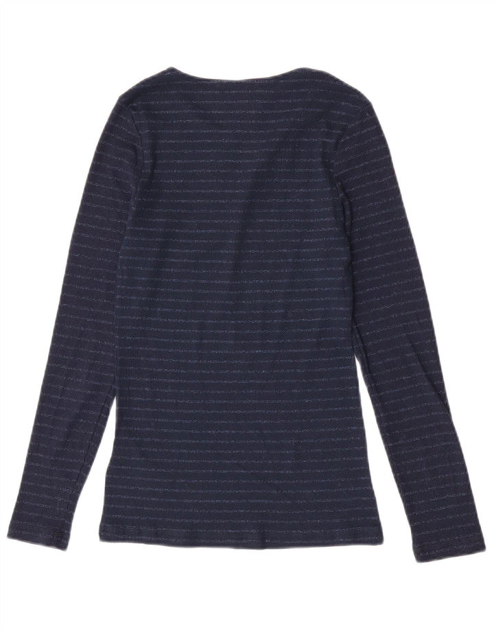 Marks & Spencer Top para mujer de manga larga UK 8 Small Azul marino a rayas