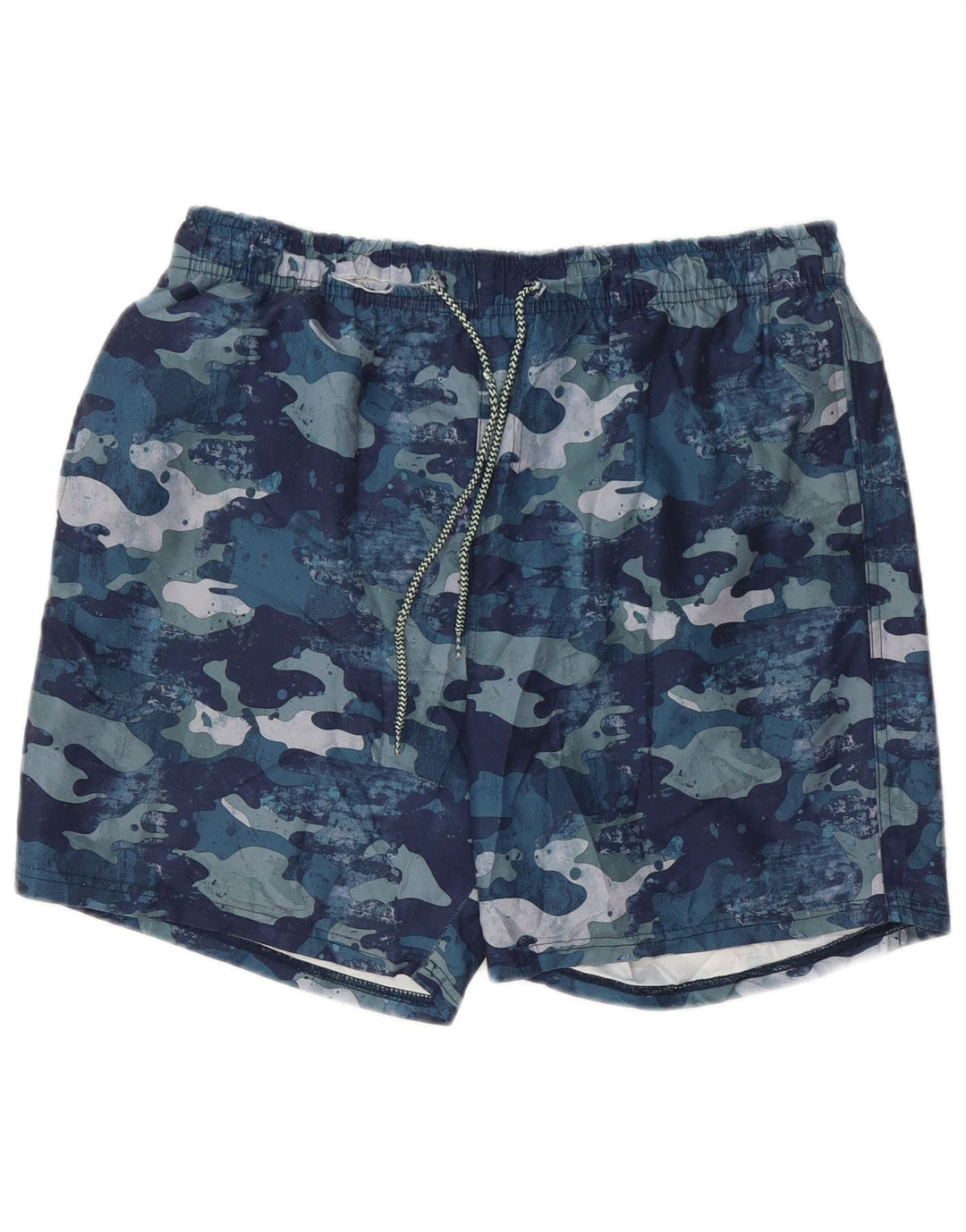 Bañador para hombre Mountain Warehouse Shorts de poliéster con estampado de camuflaje azul grande