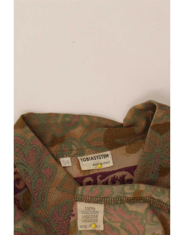 Tobia System Camisa tipo jersey para hombre IT 54 XL Paisley multicolor