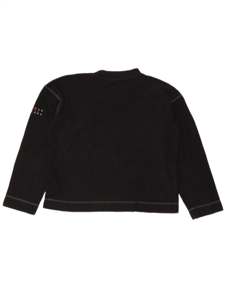 Guess Top Mujer Manga Larga UK 44 Medio Algodón Negro