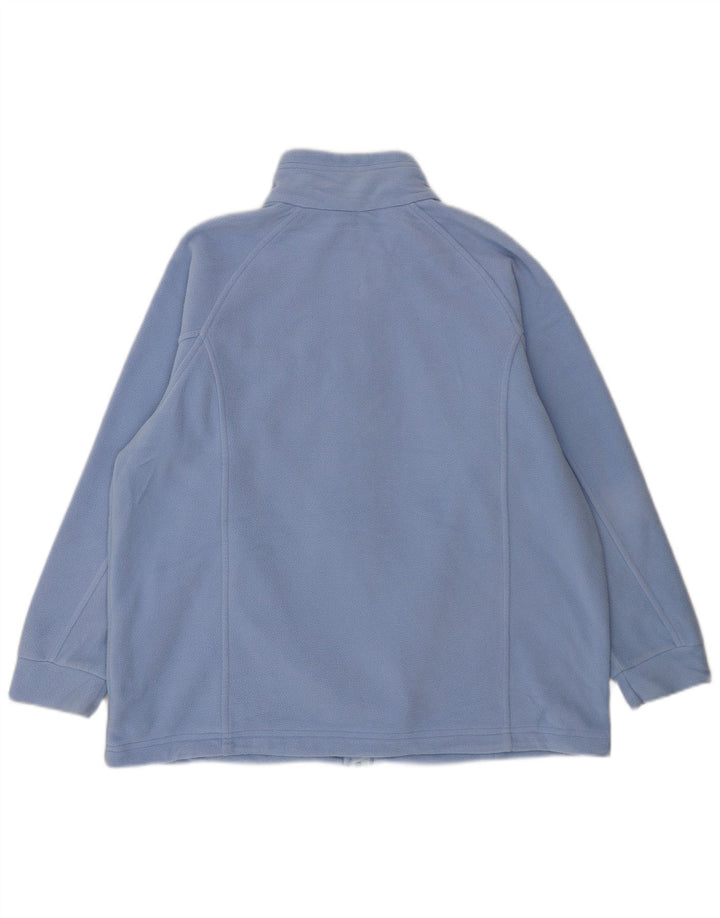 MARKS & SPENCER Womens Fleece Jacket UK 18 XL Blue Polyester