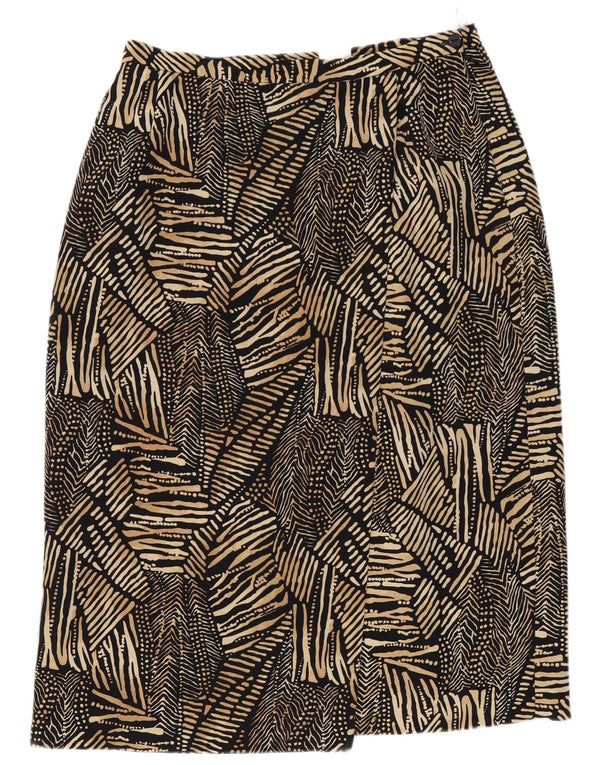 Eastex Falda lápiz para mujer UK 16 Large W36 Estampado animal negro