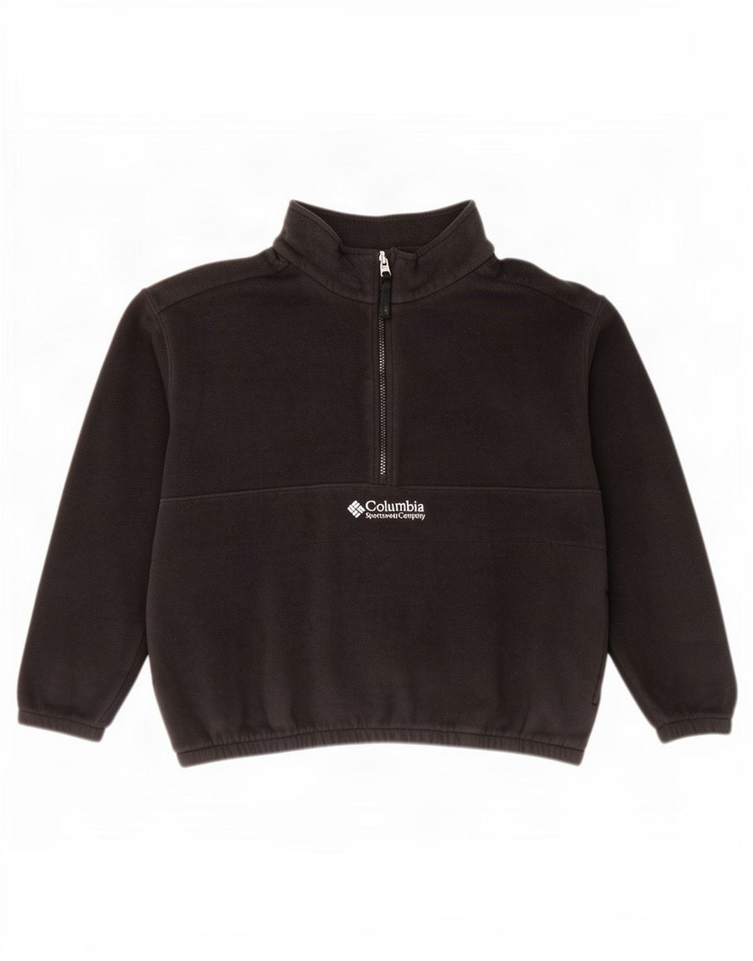 Columbia Jersey polar con cremallera y cuello para mujer UK 46 Grande Poliéster negro