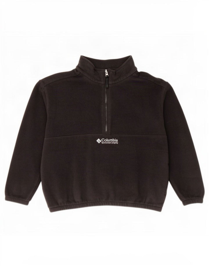 Columbia Jersey polar con cremallera y cuello para mujer UK 46 Grande Poliéster negro