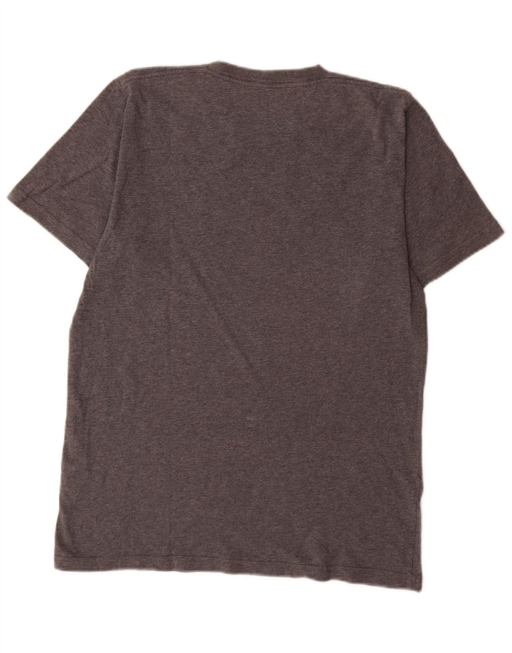 Carhartt Hombre Camiseta Gráfica Top Pequeño Algodón Gris