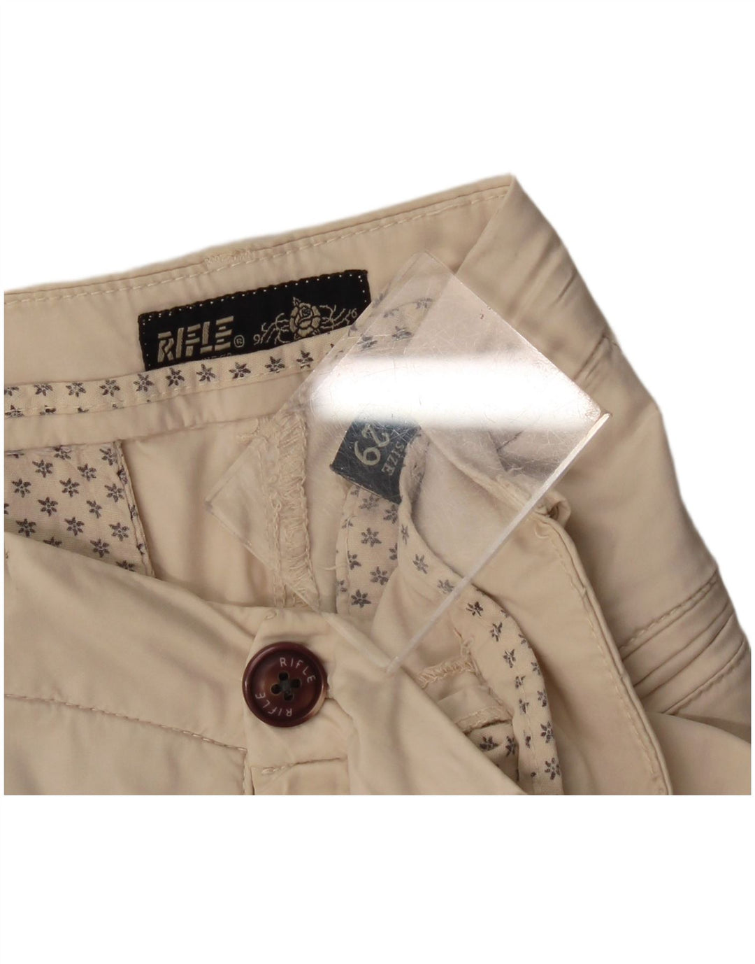Pantalones cortos chinos Rifle para mujer W29 Medium Off White