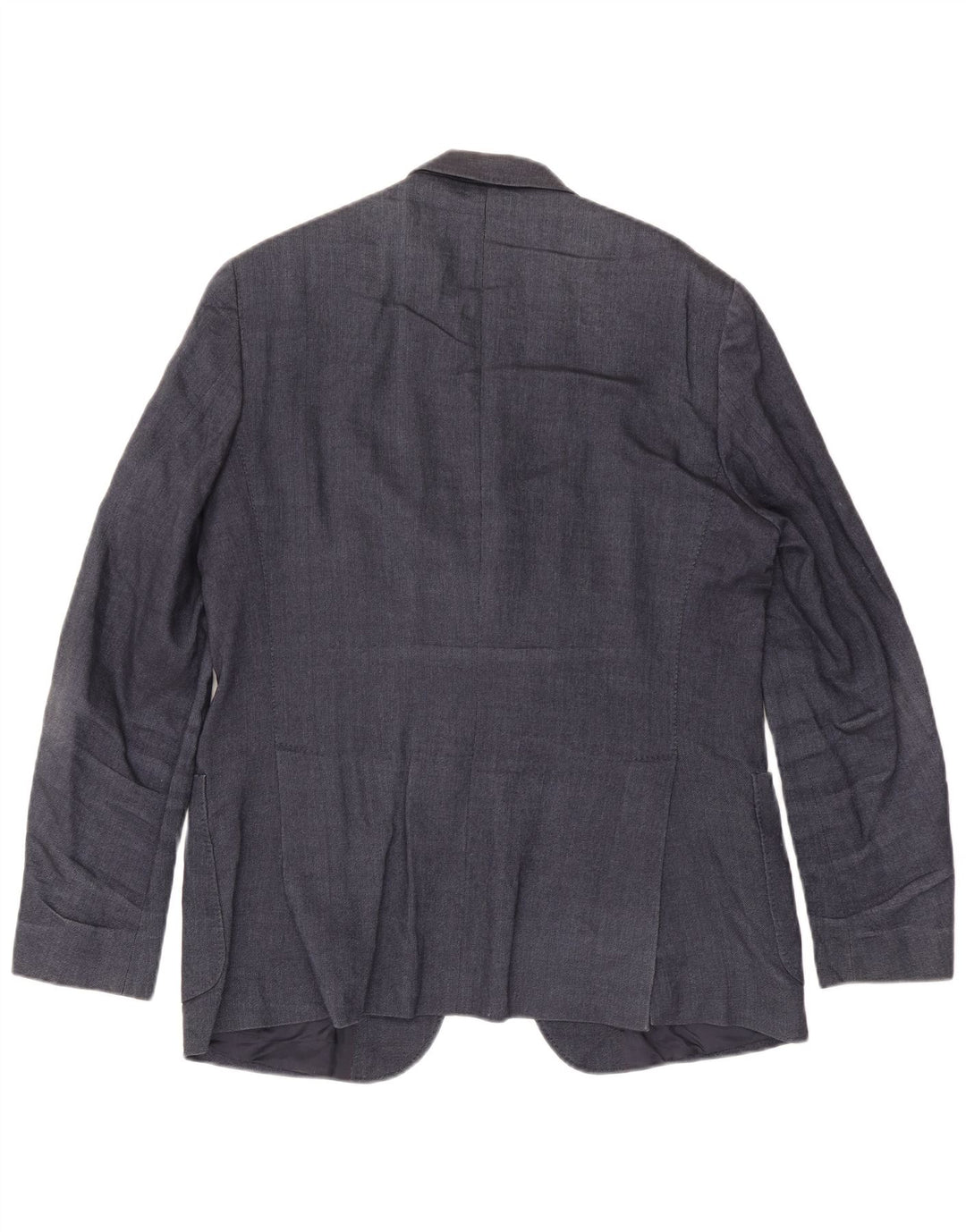 MASSIMO DUTTI Chaqueta Blazer de 3 Botones para Hombre EU 54 XL Lana Azul Marino