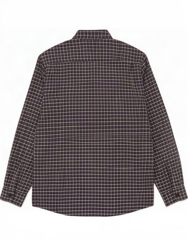 Wrangler Camisa De Franela Hombre XL Algodón A Cuadros Azul Marino