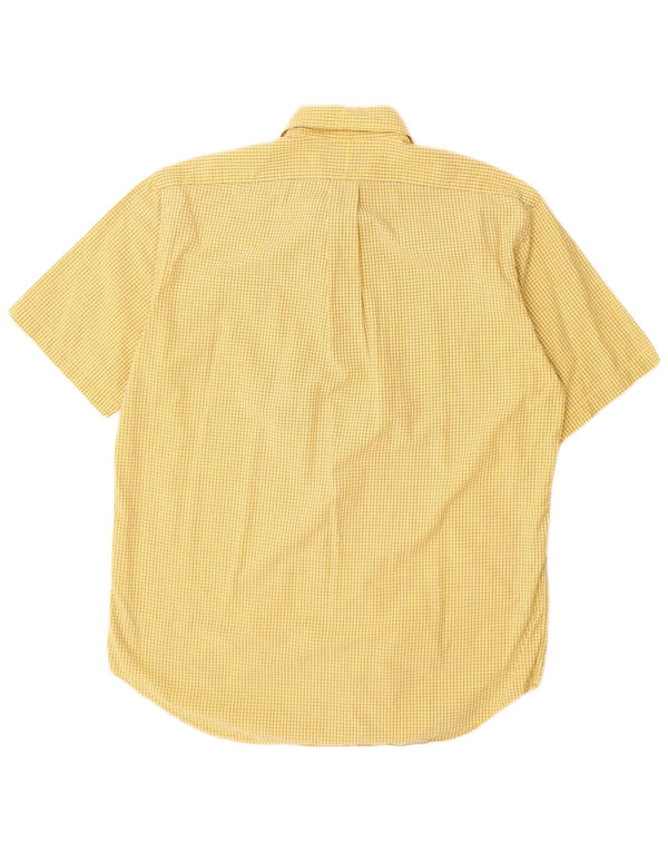 Polo Ralph Lauren Camisa a cuadros Tilden para hombre Cuadros amarillos medianos