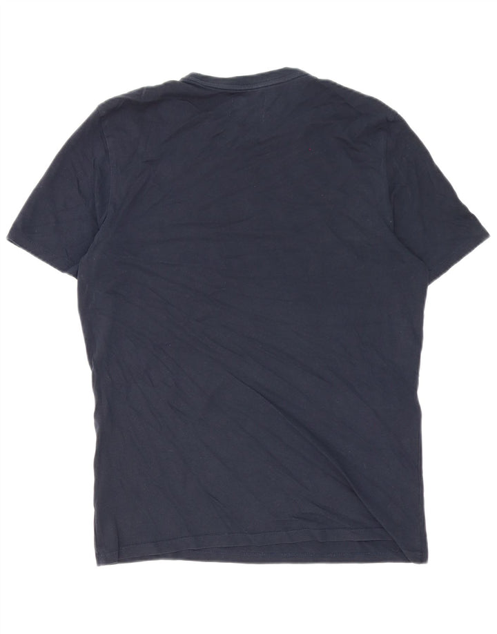 Calvin Klein - Camiseta para hombre, talla pequeña, algodón azul marino