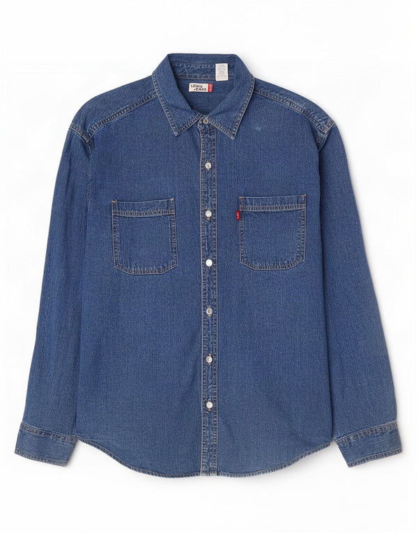 Camisa vaquera Levi's para hombre de algodón azul grande