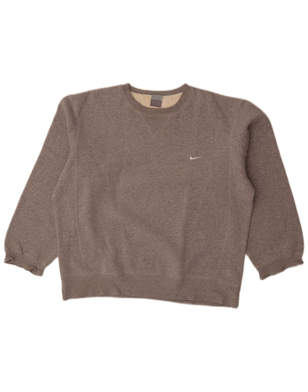 Nike - Sudadera para hombre, talla 42/44, talla grande, color gris moteado