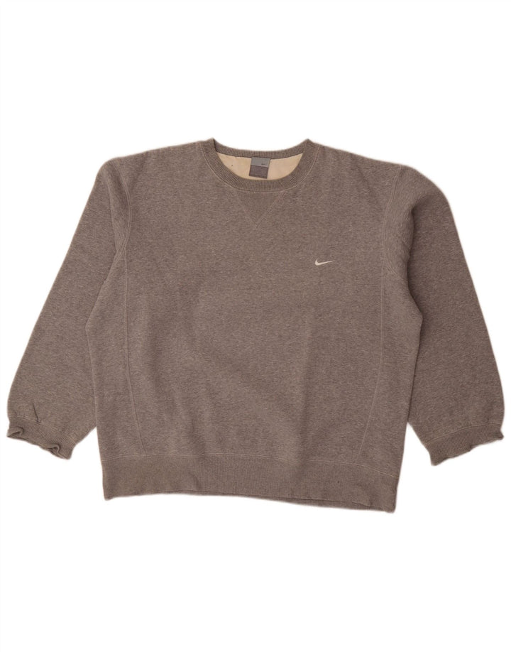 Nike - Sudadera para hombre, talla 42/44, talla grande, color gris moteado