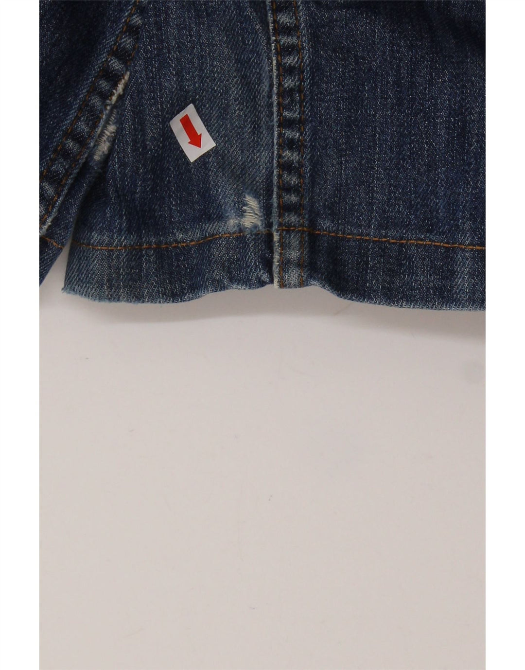 Massimo Dutti Vaqueros Rectos Desgastados para Hombre EU 42 Large W32 L29 Azul