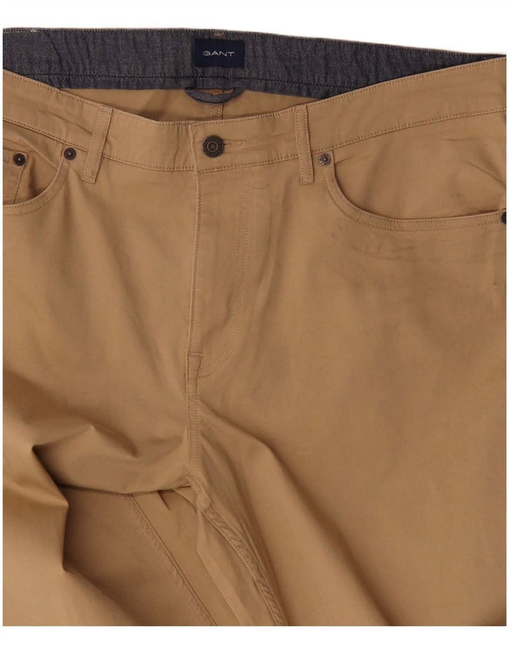 Gant Pantalones informales ajustados para hombre W38 L31 Algodón marrón