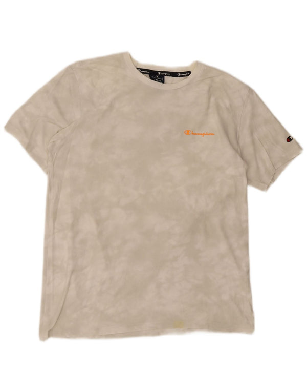 Champion Camiseta para hombre Top Large White Tie Dye Cotton
