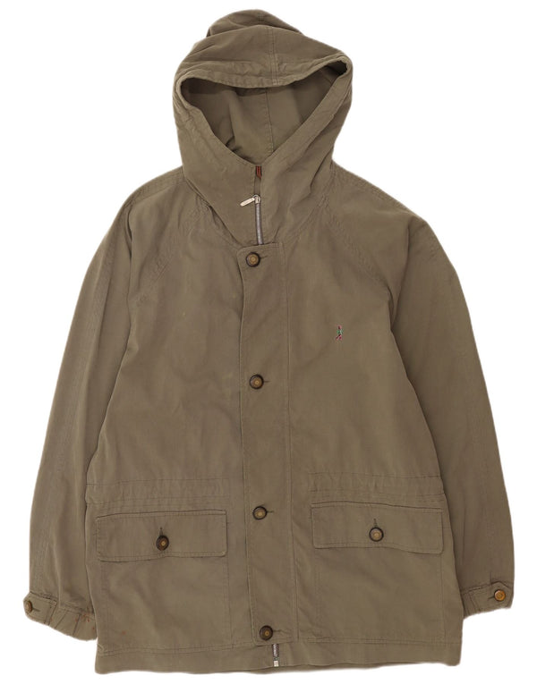Belfe Parka con capucha para hombre IT 52 XL Algodón caqui