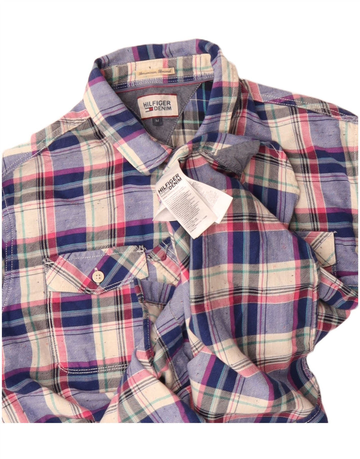 Tommy Hilfiger Camisa De Franela A Cuadros De Algodón Multicolor Medio