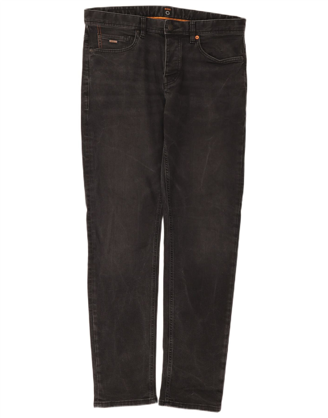 Vaqueros Hugo Boss Hombre Tapered W34 L32 Algodón Gris