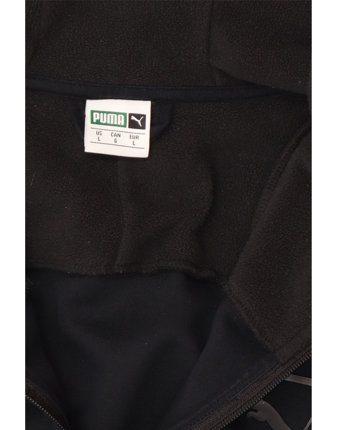 Puma Chaqueta de chándal con capucha para hombre, talla grande, color negro