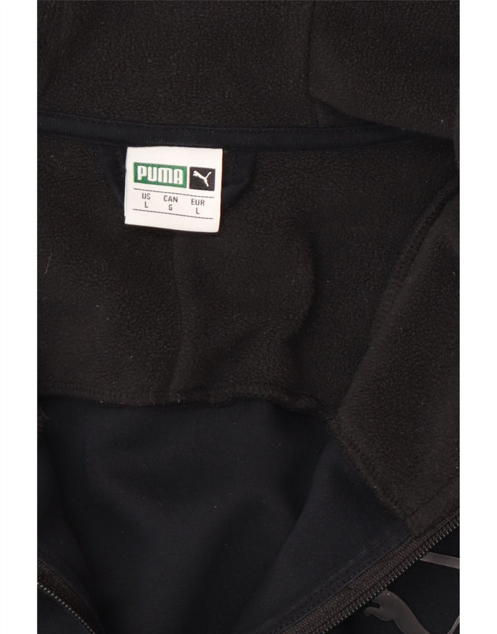 Puma Chaqueta de chándal con capucha para hombre, talla grande, color negro