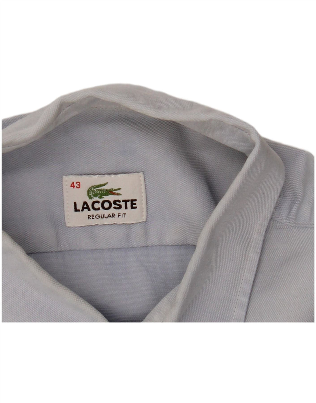 Polo Lacoste de manga corta para hombre, corte regular, talla 43, grande, azul