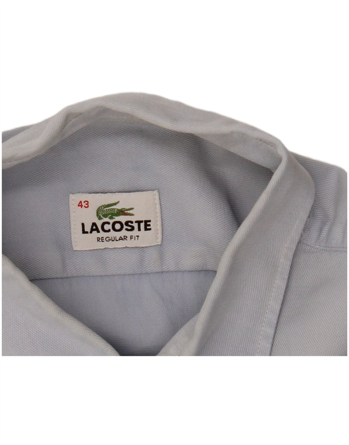 Polo Lacoste de manga corta para hombre, corte regular, talla 43, grande, azul