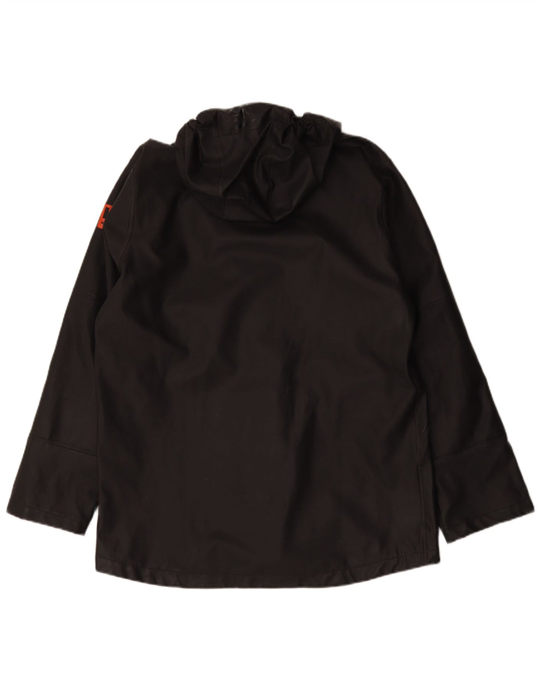 Helly Hansen Chaqueta de piel sintética con capucha para hombre, talla 38, polivinilo negro mediano