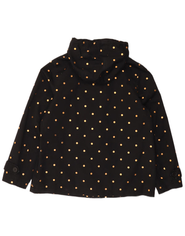 Chaqueta impermeable con capucha para mujer Joules UK 44 Grande Algodón con lunares negros