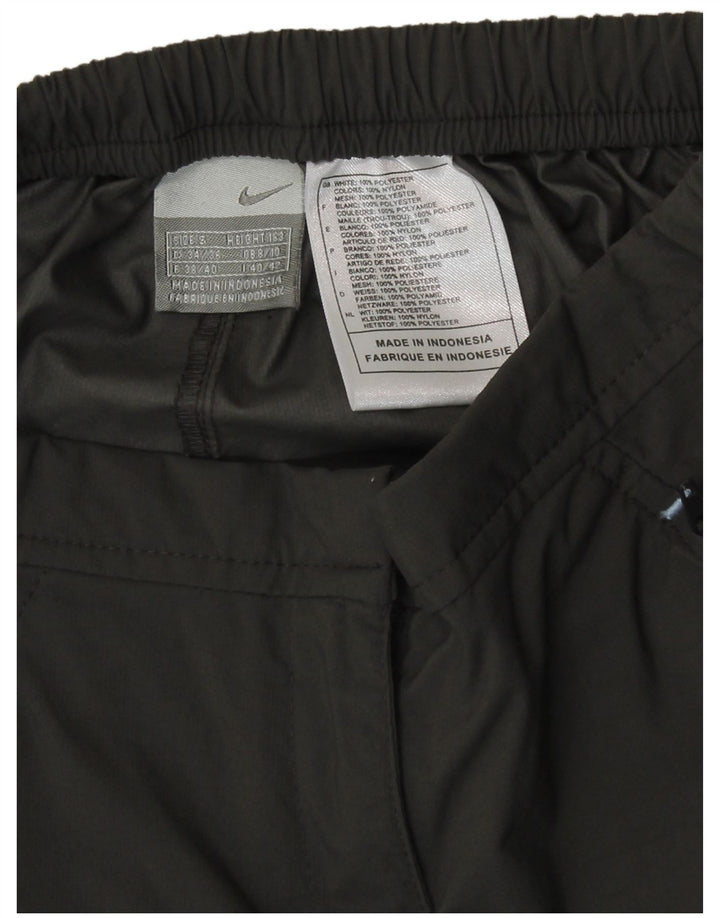 Nike Pantalones rectos para mujer UK 8/10 Small W26 L29 Gris Poliéster