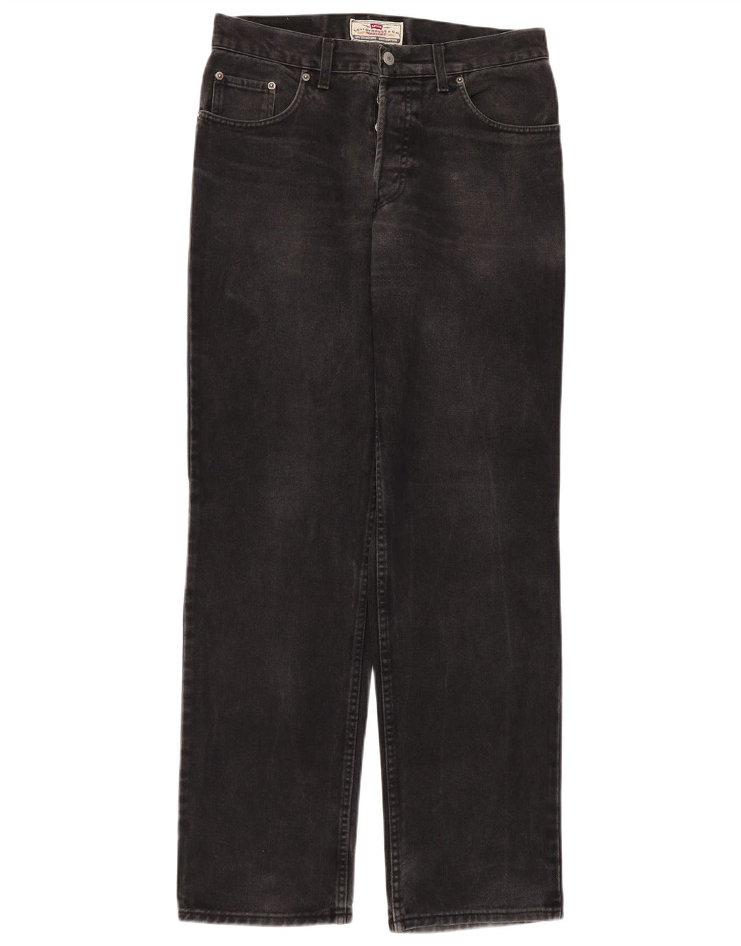 Vaqueros rectos Levi's para hombre W33 L34 Algodón negro