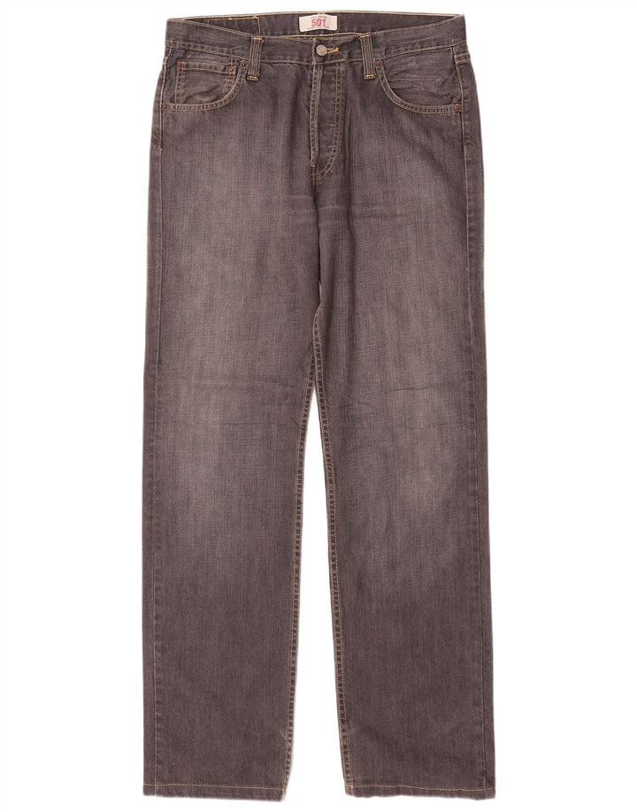 Levi's Vaqueros rectos 501 para hombre W32 L32 Algodón gris