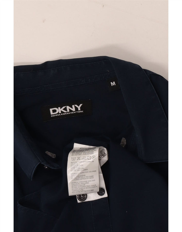 Camisa DKNY para hombre de algodón azul marino mediano