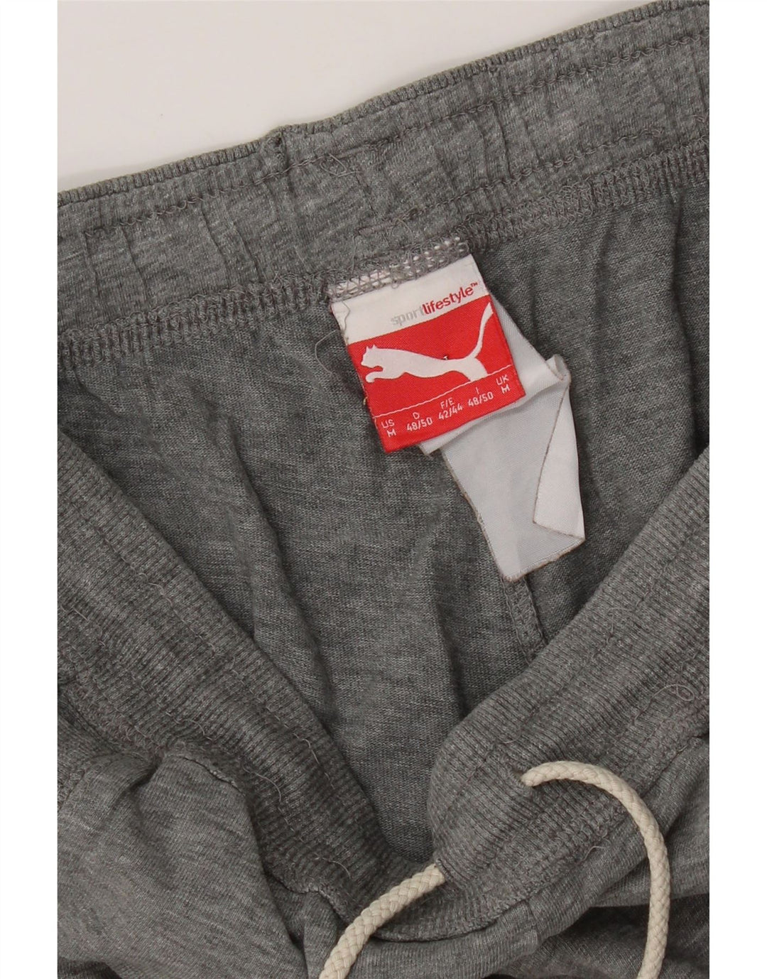 PUMA Mens High Waist Tracksuit Trousers Joggers Medium  Grey Vintage Puma and Second-Hand Puma from Messina Hembry 