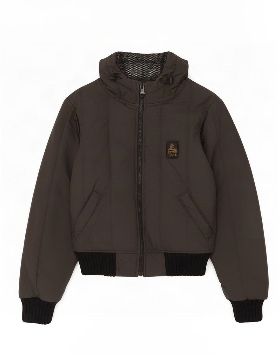 Refrigiwear Chaqueta cortavientos con capucha para mujer UK 8 Small Gris Poliéster