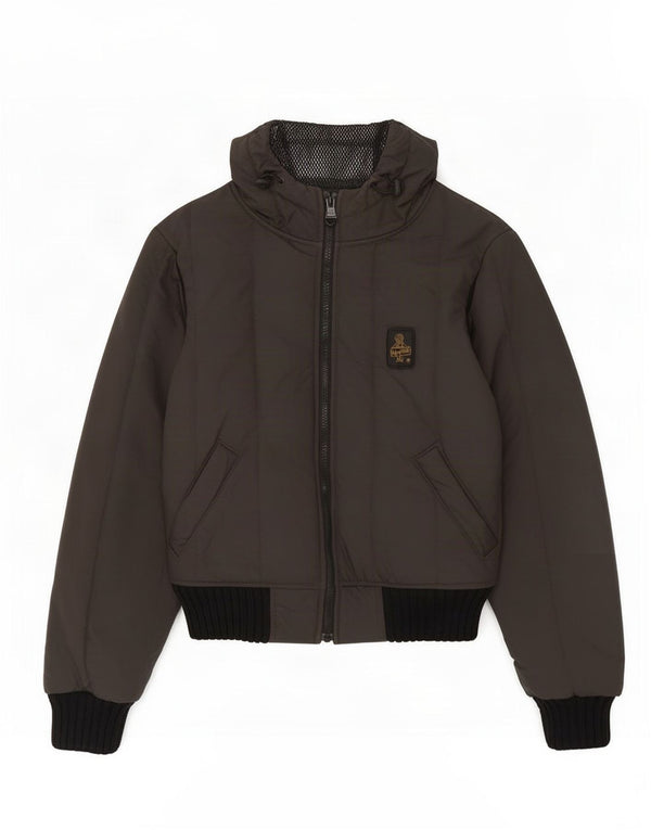 Refrigiwear Chaqueta cortavientos con capucha para mujer UK 8 Small Gris Poliéster