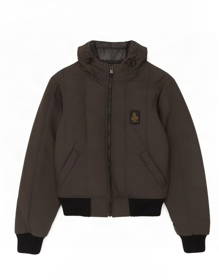 Refrigiwear Chaqueta cortavientos con capucha para mujer UK 8 Small Gris Poliéster