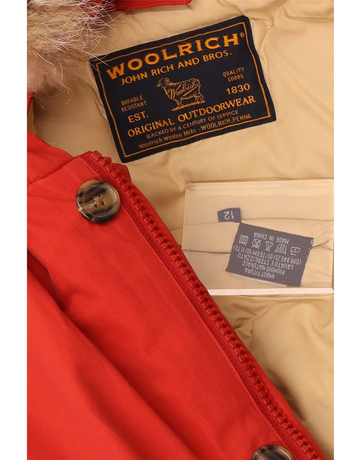 Woolrich Chaqueta acolchada con capucha para niño 11-12 años Nylon rojo