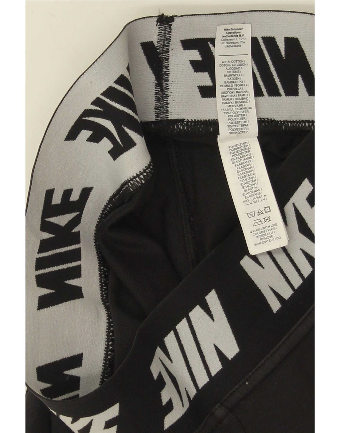 Nike Leggings gráficos para mujer UK 8 Small Algodón negro