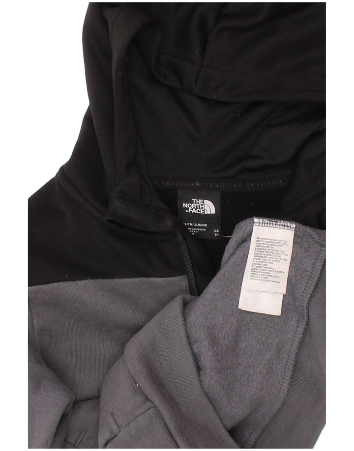 THE NORTH FACE Jersey con capucha gráfica para niños 5-6 años XS Gris Colorblock