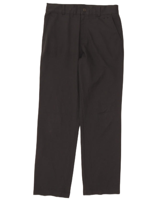 Pantalón chino recto Nike Dri Fit para mujer XL W30 L29 Poliéster negro