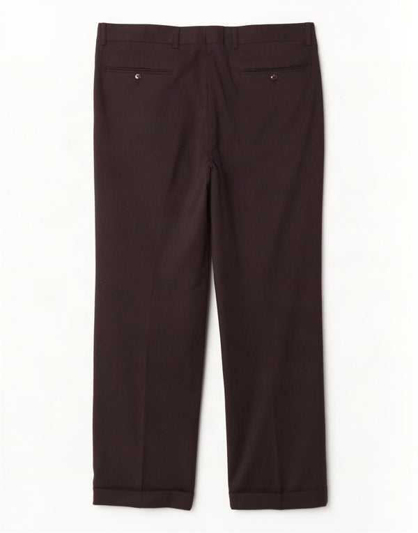 Hugo Boss Pantalón de traje con pinzas para hombre W34 L30 Lana negra