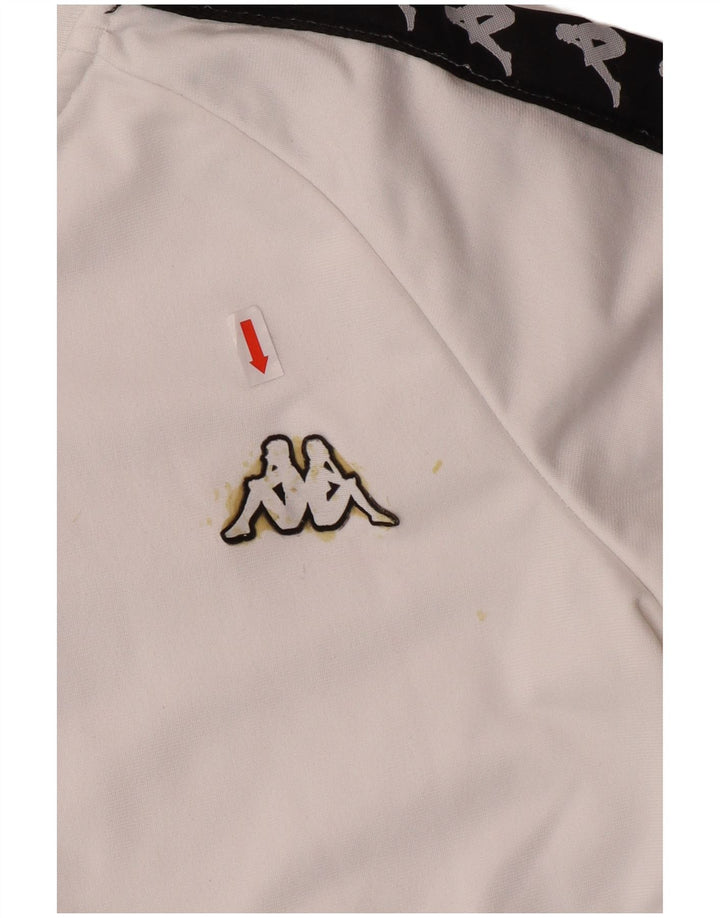 KAPPA Chaqueta de chándal gráfica para niñas 11-12 años pequeña blanca