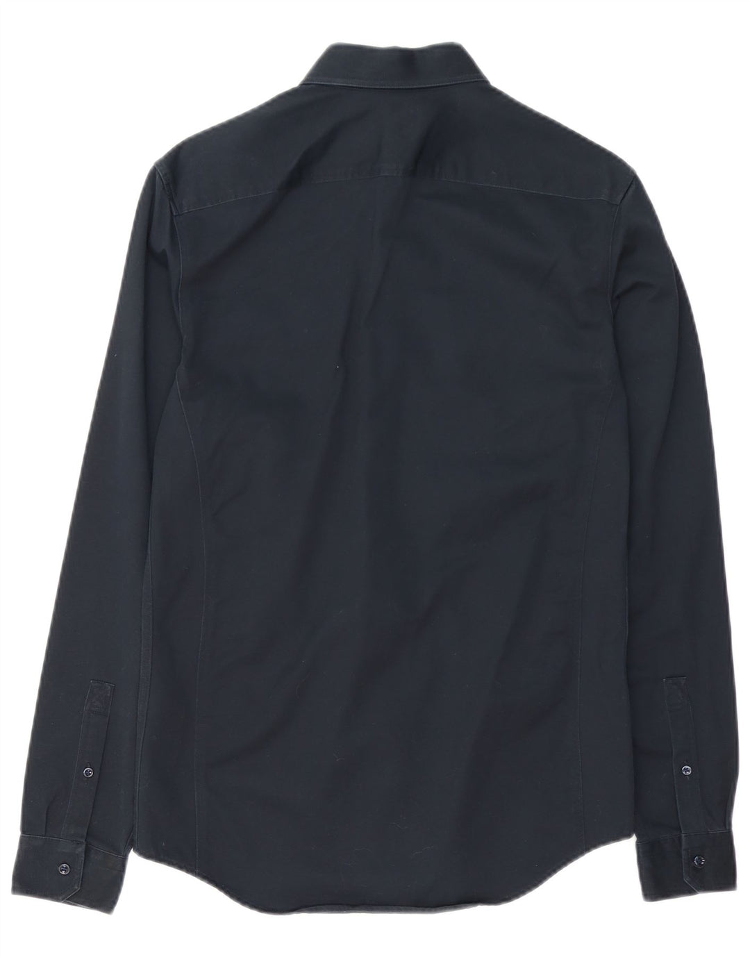 Camisa Reiss Hombre Small Azul Marino Algodón